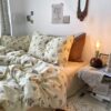 Korean Retro Floral Bedding Set, King Size