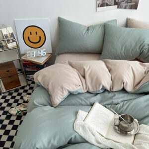 Solid Color Duvet Cover Set, Twin Size